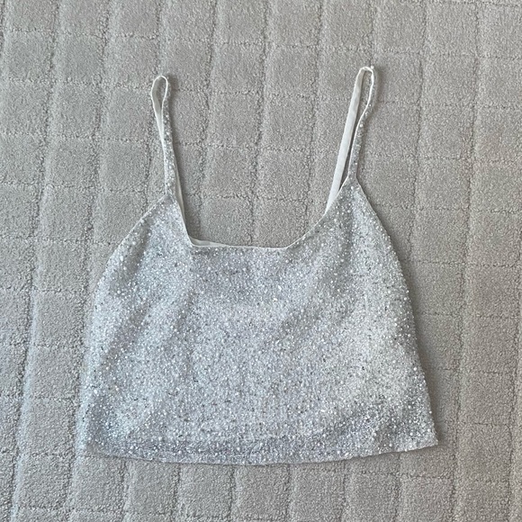 Alice + Olivia Embellished Crop Camisole (almost like the NEW Ceresi crop) - Picture 3 of 11